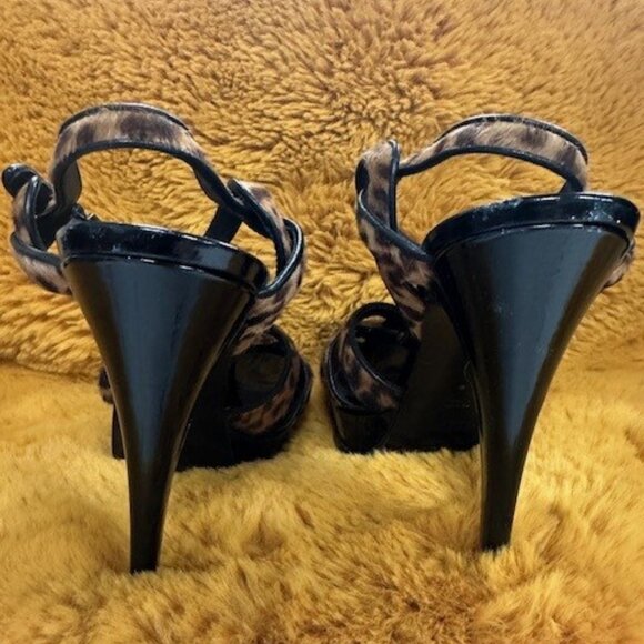 Yves Saint Laurent Leopard Tribute Heels - Picture 5 of 7